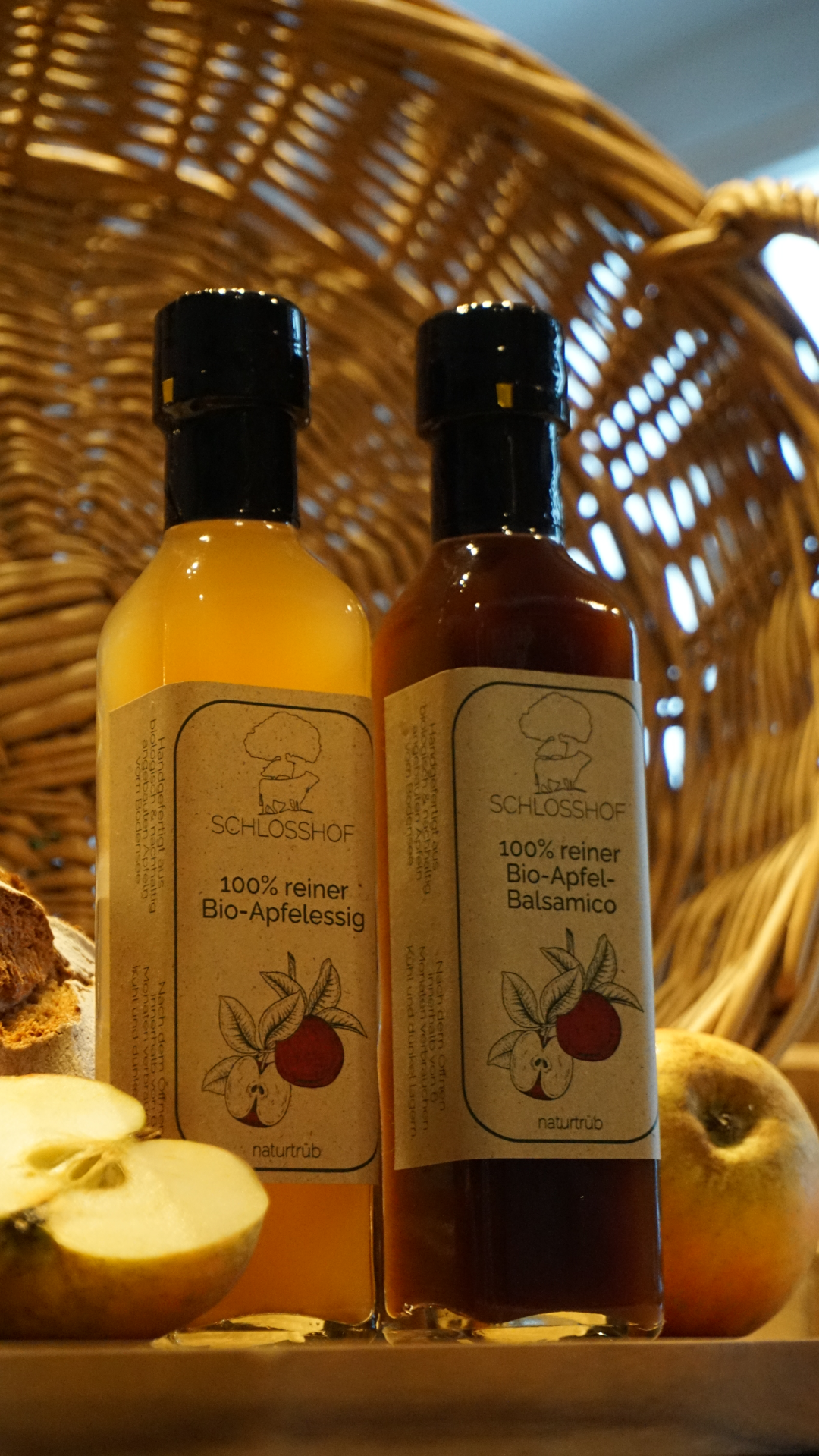 Geschenkpaket "Weihnachtsmarkt" mit Bio-Speiseölen und Essig/Balsamico