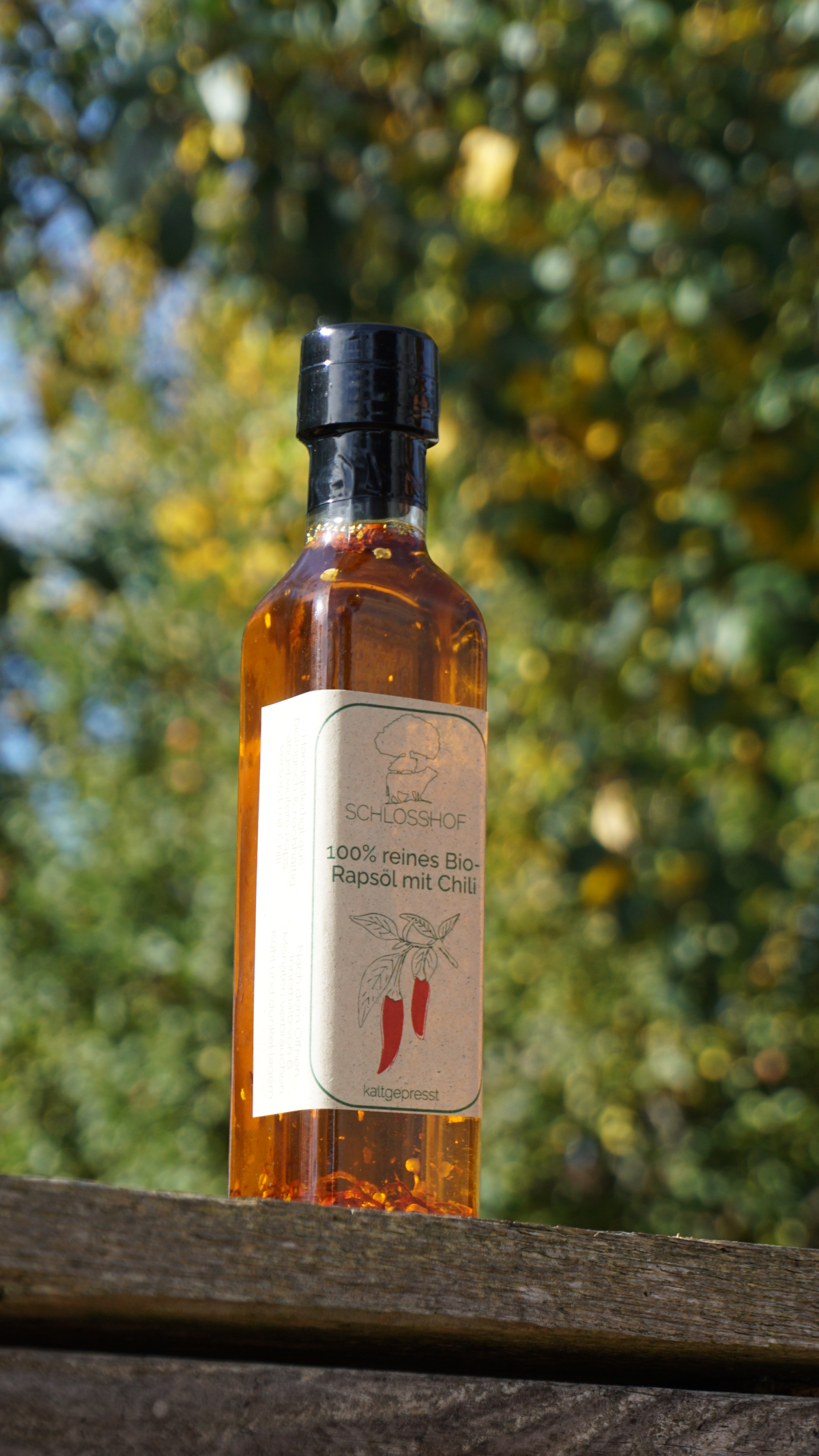 Chilli Rapsöl Bio-Rapsöl mit Chili – Schlosshof-Shop