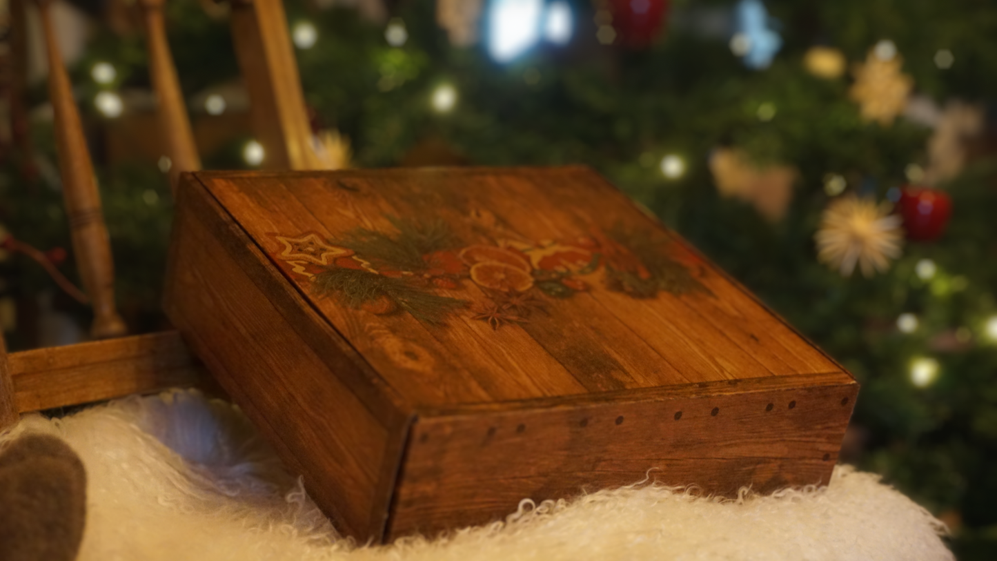 Geschenkpaket "Weihnachtsmarkt" mit Bio-Speiseölen und Essig/Balsamico